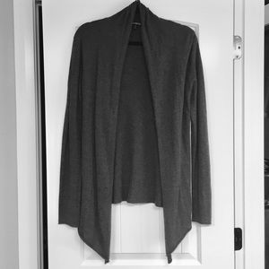 Charcoal gray knit cardigan